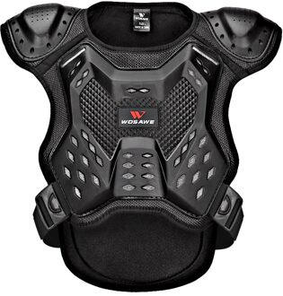 Wosawe Volwassen Kids Beschermende Armor Vest Borst Terug Ondersteuning Lichaam Beschermende Snowboarde Skate Racing Skateboard Skiën Armor Kids Armor / M