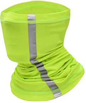 Wosawe Wandelen Reflecterende Cool Bandana Buff Op Hals Fietsen Sport Sjaal Fiets Mtb Hoofddeksels Half Gezichtsmasker Sjaal Mannen BL325-G