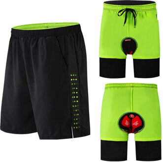 Wosawe Zomer Fietsbroek Gel Pad Ademende Road Mtb Bike Wear Fiets Sport Downhill Mannen Onderbroek Shorts BL113-B / XXL