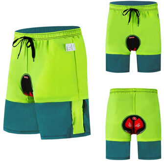 Wosawe Zomer Fietsbroek Gel Pad Ademende Road Mtb Bike Wear Fiets Sport Downhill Mannen Onderbroek Shorts BL113-Q / XXL