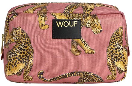 Wouf Blush Leopard Toiletry Bag multi toilettas make-up Multicolor - H 18 x B 25 x D 8 cm