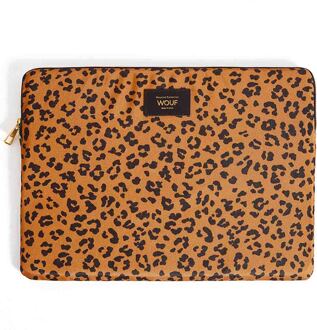 Wouf Daily Laptop Hoes 13-14 inch - Laptopsleeve - Agar Bruin - 14.2