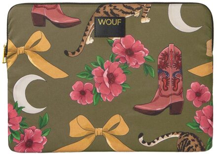 Wouf Daily Laptop Hoes 13-14 inch - Laptopsleeve - Rodeo Meerkleurig - 14