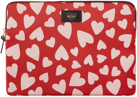 Wouf Daily Laptop hoes 15-16 inch - Laptopsleeve - Amore Rood - 16.2