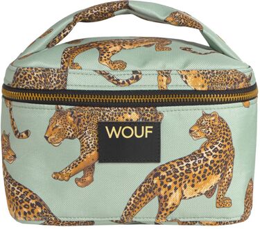 Wouf Emerald Leopard Vanity Bag multi beautycase Multicolor - H 15 x B 23 x D 15 cm