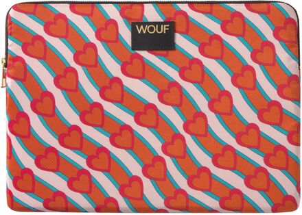 Wouf Heartbeat Laptop Sleeve 13-14" multi Multicolor - H 25 x B 34 x D 2 cm