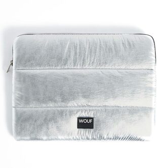 Wouf Silver Glossy Laptop Sleeve 13-14" multi Multicolor - H 25 x B 34 x D 2