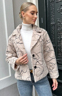 Woven Art Jacket Beige