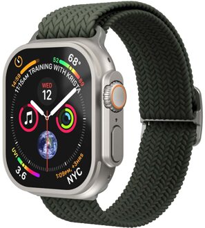 Woven Loop bandje voor de Apple Watch | 38/40/41/42 mm - Olive Groen - 42 mm