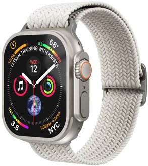 Woven Loop bandje voor de Apple Watch | 44/45/46/49 mm - Cream Beige - 49 mm