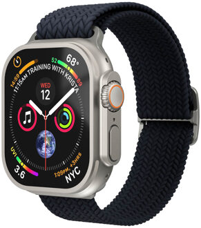 Woven Loop bandje voor de Apple Watch | 44/45/46/49 mm - Navy Donkerblauw - 49 mm