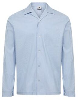 Woven PJ Shirt Blauw - Small,Medium,Large,X-Large,XX-Large,3XL