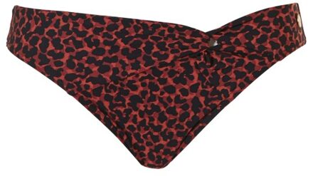 Wow Knot Bikini Brief Bikini Slip dames 2XL/44 Zwart dessin