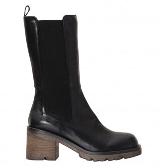 WP1222-952/I21 Zwart kleurige leren laars (Macai Nero) - maat 41