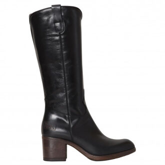 WP1250-952/I21 Zwart kleurige leren laars (Macai Nero) - maat 36