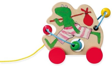 WPG Kindermedia Kikker Houten Trekfiguur - Max Velthuijs