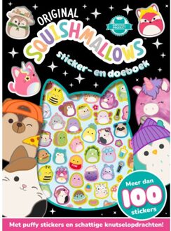 WPG Kindermedia Original Squishmallows Sticker- En Doeboek - De Super Squishy Club - Witte Leeuw
