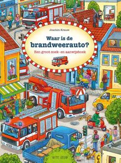 WPG Kindermedia Witte Leeuw Waar is de brandweerauto? kartonboek. 3+