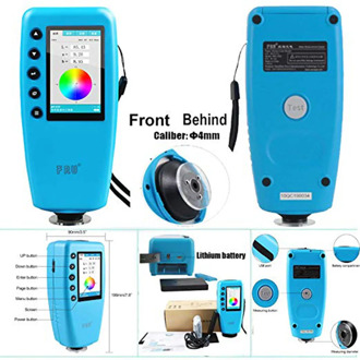 WR10QC Colorimeter Color Difference Meter Tester Digital Color Analyzer Meter TFT Color Display 4mm Caliber