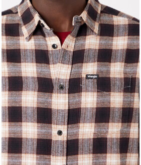 Wrangler 1 pocket shirtblack Bruin