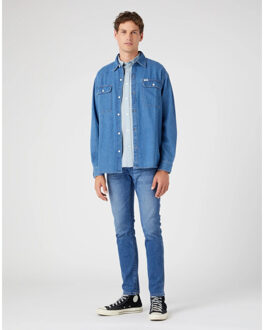 Wrangler Bryson smoke sea Blauw - 31-34