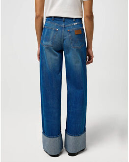 Wrangler Cuffed trouser rodeo ridge - maat 28-32 Blauw