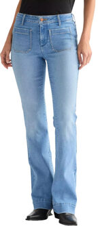 Wrangler Flare 623 hazel light blue denim Blauw - 27-32