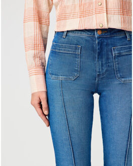 Wrangler Gb flare solid Blauw - 26-32