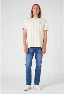 Wrangler Graphic tee turtledove - maat XXXL Wit