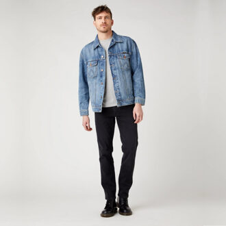 Wrangler Greensboro crow - maat 31-34 Zwart