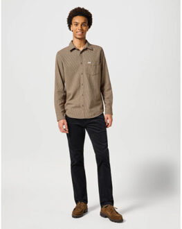 Wrangler Greensboro heren regular-fit corduroy black Zwart - 40-34