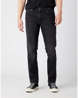 Wrangler Greensboro heren regular-fit jeans black dust - maat 31-34 Zwart