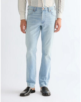 Wrangler Greensboro heren regular straight-fit jeans firelight blue Blauw - 33-32