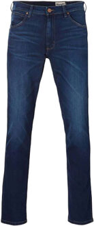 Wrangler Greensboro medium blue used stretch jeans Blauw - 30-32
