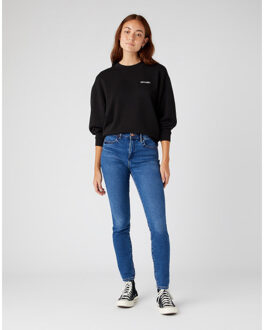 Wrangler High rise skinny camellia - maat 42-32 Blauw