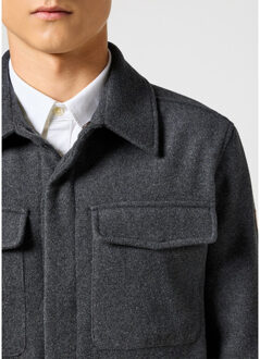 Wrangler Jacket charcoal heather - maat XL Zwart