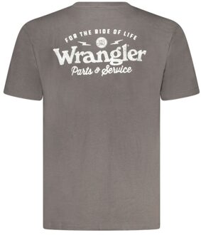 Wrangler Korte Mouwen T-Shirt Regular Fit Grijs - 2XL