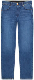 Wrangler Larston heren slim-fit jeans dandelion summer Blauw - 32-32
