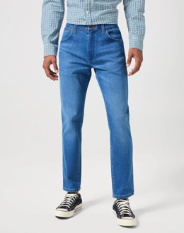 Wrangler Larston heren slim-fit jeans rustic Blauw - 32-34