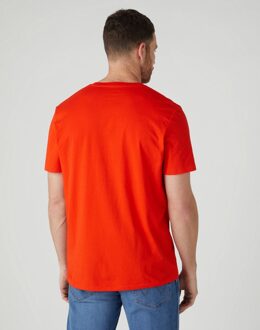 Wrangler Logo shirt Rood