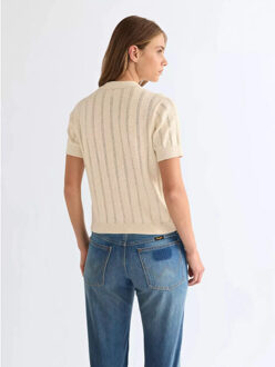 Wrangler One pocket polo birch - maat M Ecru