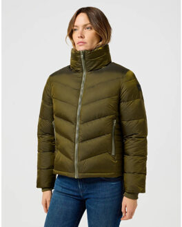 Wrangler Puffer jacket - - maat S Groen