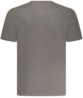 Wrangler Ronde Hals T-shirt Klassieke Stijl Grijs