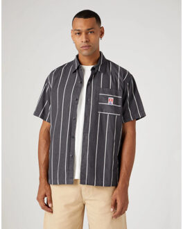 Wrangler Shirt casey phantom Zwart - XL