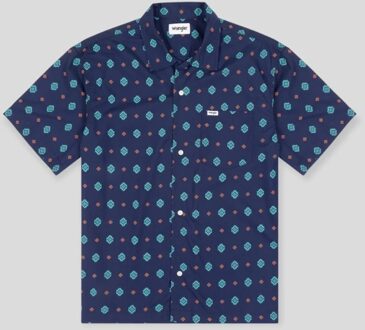 Wrangler Shirt eclipse Blauw