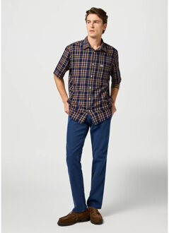 Wrangler Shirt raw umber indigo Bruin - XXL