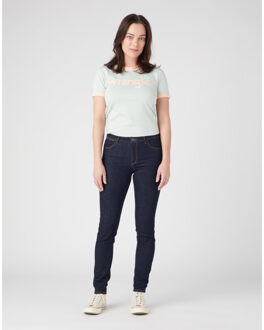 Wrangler Skinny wild flower - maat 26-32 Blauw