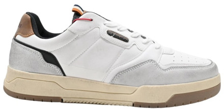 Wrangler Stijlvolle Off White Sneakers voor Mannen Wrangler , Multicolor , Heren - 45 EU