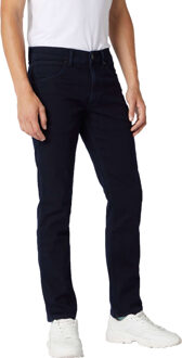 Wrangler straight fit jeans Greensboro black back Blauw - 32-36