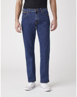 Wrangler Texas straight dark stone Blauw - 30-30